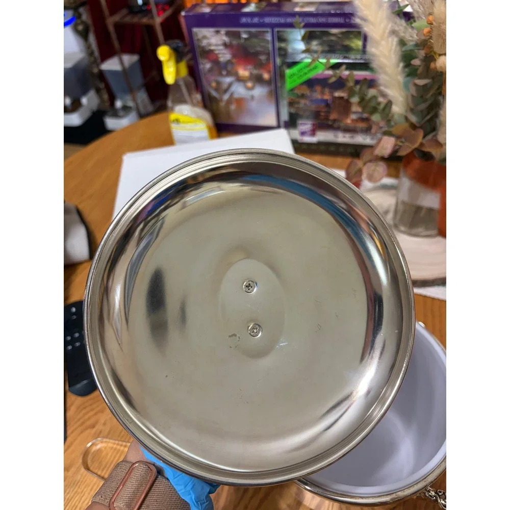 Godinger Silver Art Co Silver Plated Grape Design Ice Bucket and Tongs Set